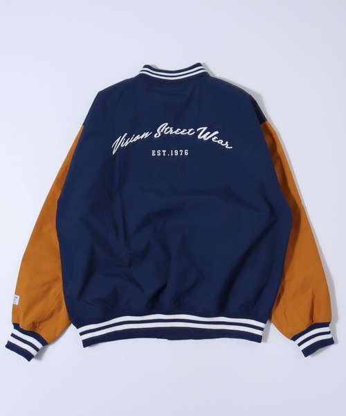 VISION STREET WEAR(ヴィジョンストリートウェア)の「【VISION STREET WEAR】ビッグシルエット ナイロンワッペンスタジャン(スタジャン・レディース・ネイビー系3/ネイビー系1/ネイビー系2/グリーン系2/ブラック系2/グリーン系3/グリーン系1/ブラック系1・LARGE/X-LARGE/MEDIUM)」の22枚目の写真