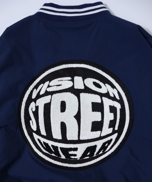 VISION STREET WEAR(ヴィジョンストリートウェア)の「【VISION STREET WEAR】ビッグシルエット ナイロンワッペンスタジャン(スタジャン・レディース・ネイビー系3/ネイビー系1/ネイビー系2/グリーン系2/ブラック系2/グリーン系3/グリーン系1/ブラック系1・LARGE/X-LARGE/MEDIUM)」の12枚目の写真