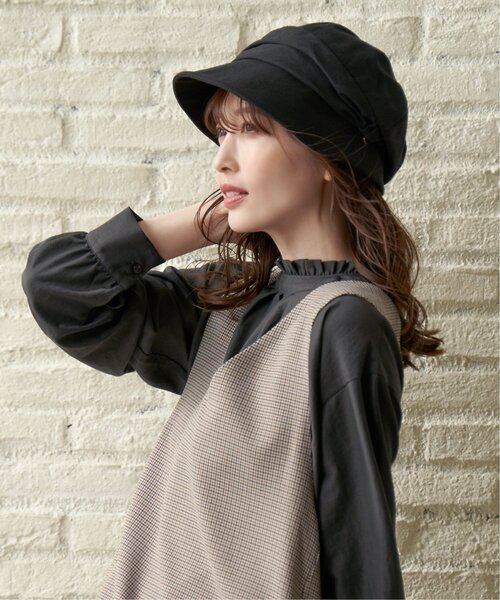 ikka（イッカ）の「プックリタッククロッシェ（キャスケット・レディース・ブラック/ブラウン/グレー・FREE）」の22枚目の写真