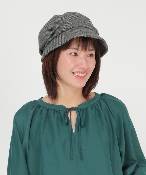 ikka（イッカ）の「プックリタッククロッシェ（キャスケット・レディース・ブラック/ブラウン/グレー・FREE）」の15枚目の写真