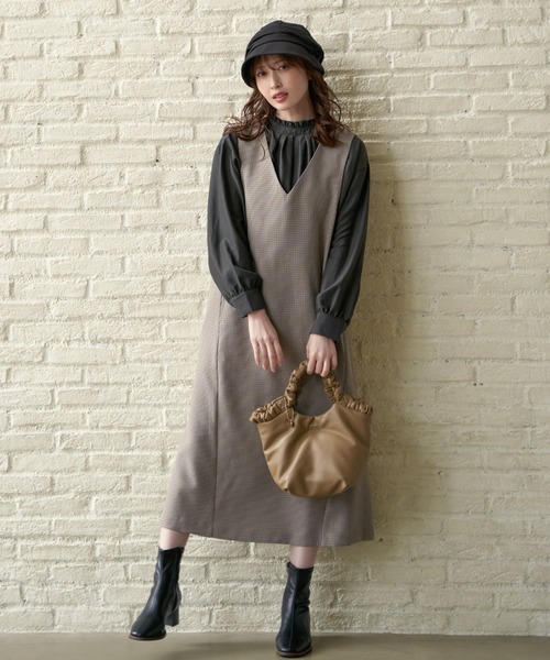 ikka（イッカ）の「プックリタッククロッシェ（キャスケット・レディース・ブラック/ブラウン/グレー・FREE）」の17枚目の写真