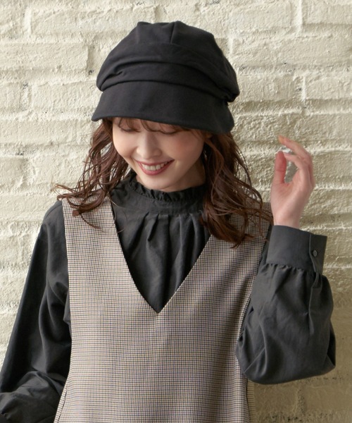 ikka（イッカ）の「プックリタッククロッシェ（キャスケット・レディース・ブラック/ブラウン/グレー・FREE）」の21枚目の写真