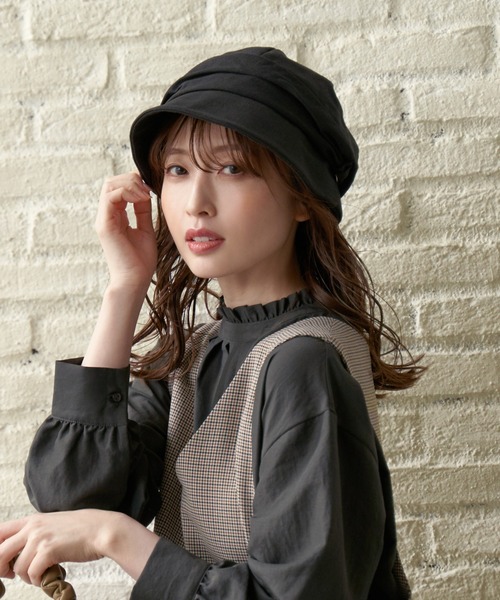 ikka（イッカ）の「プックリタッククロッシェ（キャスケット・レディース・ブラック/ブラウン/グレー・FREE）」の20枚目の写真