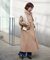 natural couture | 好評リバイバル！スタンドカラー2WAYおしゃれコート(ステンカラーコート)