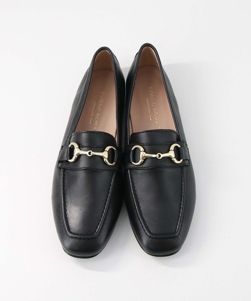 CORSO ROMA，9（コルソローマ）の「レザービットローファー（ローファー・レディース・ブラック・38/37）」の3枚目の写真