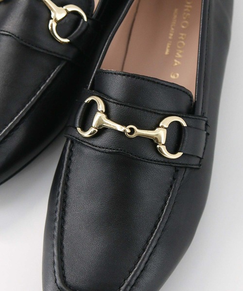 CORSO ROMA，9（コルソローマ）の「レザービットローファー（ローファー・レディース・ブラック・38/37）」の8枚目の写真