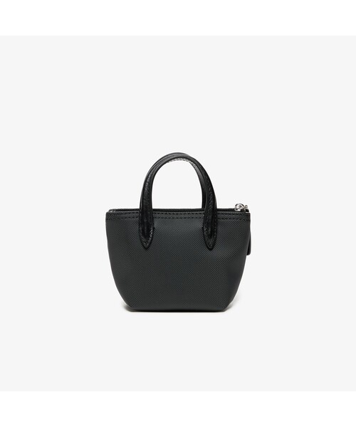 LACOSTE(ラコステ)の「L.12.12 コンセプトシーズナル プチピケショルダーストラップミニバッグ(ショルダーバッグ・レディース・ブラック/バイオレット・FREE)」の3枚目の写真