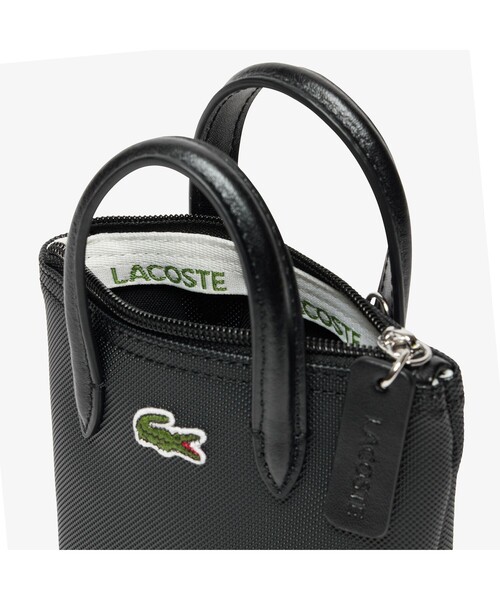 LACOSTE(ラコステ)の「L.12.12 コンセプトシーズナル プチピケショルダーストラップミニバッグ(ショルダーバッグ・レディース・ブラック/バイオレット・FREE)」の4枚目の写真