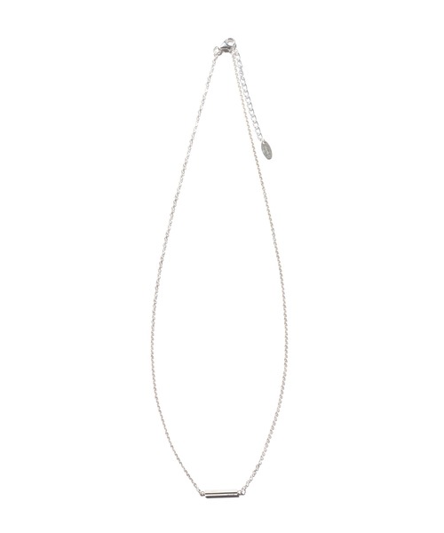 glamb(グラム)の「Signature Bar Necklace / シグネチャーバーネックレス(ネックレス・メンズ・シルバー・FREE)」の2枚目の写真