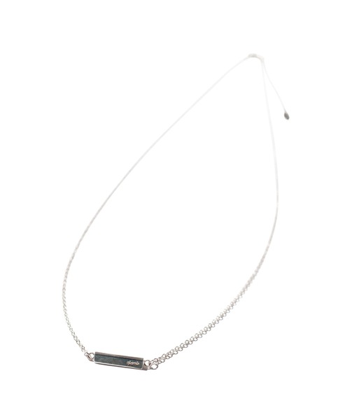 glamb(グラム)の「Signature Bar Necklace / シグネチャーバーネックレス(ネックレス・メンズ・シルバー・FREE)」の3枚目の写真