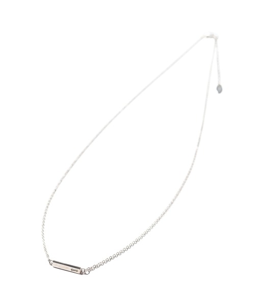 glamb(グラム)の「Signature Bar Necklace / シグネチャーバーネックレス(ネックレス・メンズ・シルバー・FREE)」の4枚目の写真