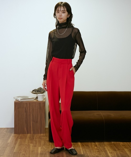 VACANCY(ヴァカンシー)の「シアータートルカラーインナー(Tシャツ/カットソー・レディース・ホワイト/ブラック/ブルー/グレイッシュベージュ・FREE)」の19枚目の写真