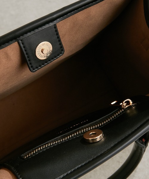 PAPILLONNER(パピヨネ)の「スクエアパイピングトート/Sサイズ/WEB限定(ハンドバッグ・レディース・ブラック/グレイッシュベージュ・FREE)」の20枚目の写真