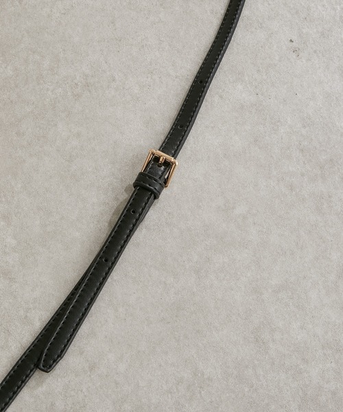 PAPILLONNER(パピヨネ)の「スクエアパイピングトート/Sサイズ/WEB限定(ハンドバッグ・レディース・ブラック/グレイッシュベージュ・FREE)」の17枚目の写真