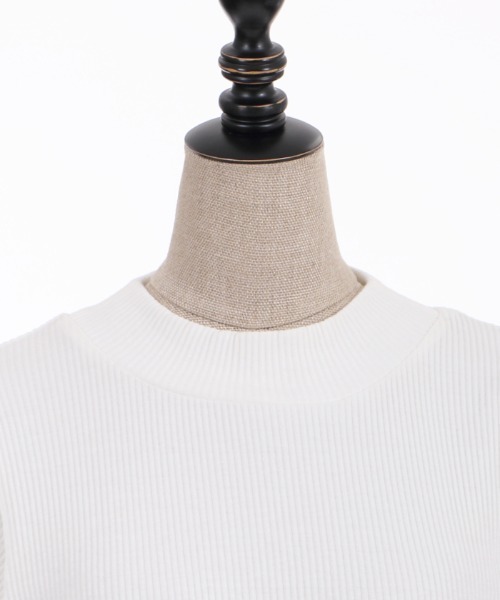 axes femme POETIQUE(アクシーズファムポエティック)の「ボリュームチュール袖プルオーバー(Tシャツ/カットソー・レディース・ブラック/ピンク/キナリ・MEDIUM)」の7枚目の写真