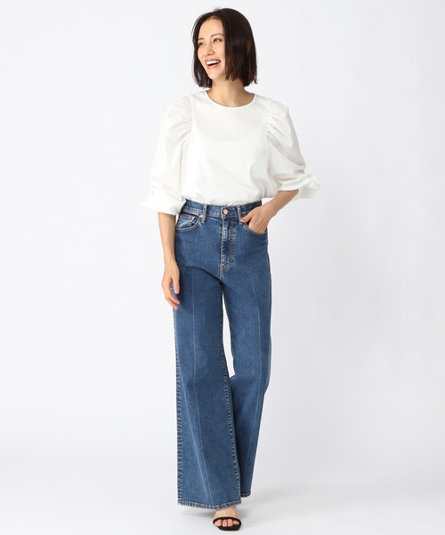 BARNYARDSTORM（バンヤードストーム）の「BARNYARDSTORM / ショルダーボリュームプルオーバー（Tシャツ/カットソー・レディース・ホワイト/ブラック・0/1）」の14枚目の写真