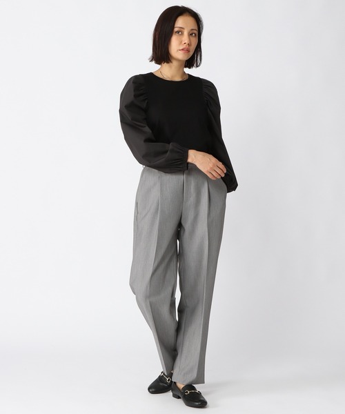 BARNYARDSTORM（バンヤードストーム）の「BARNYARDSTORM / ショルダーボリュームプルオーバー（Tシャツ/カットソー・レディース・ホワイト/ブラック・0/1）」の7枚目の写真