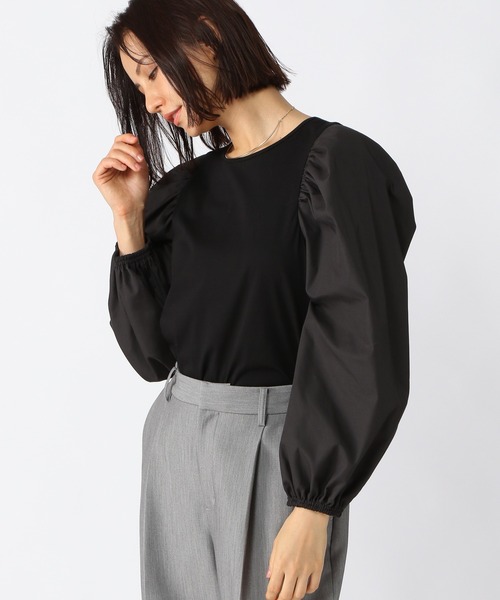 BARNYARDSTORM（バンヤードストーム）の「BARNYARDSTORM / ショルダーボリュームプルオーバー（Tシャツ/カットソー・レディース・ホワイト/ブラック・0/1）」の17枚目の写真