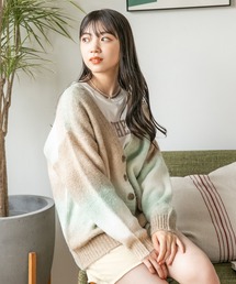 repipi armario（レピピ アルマリオ）の「グラデーションルーズカーディガン（カーディガン/ボレロ・キッズ）」