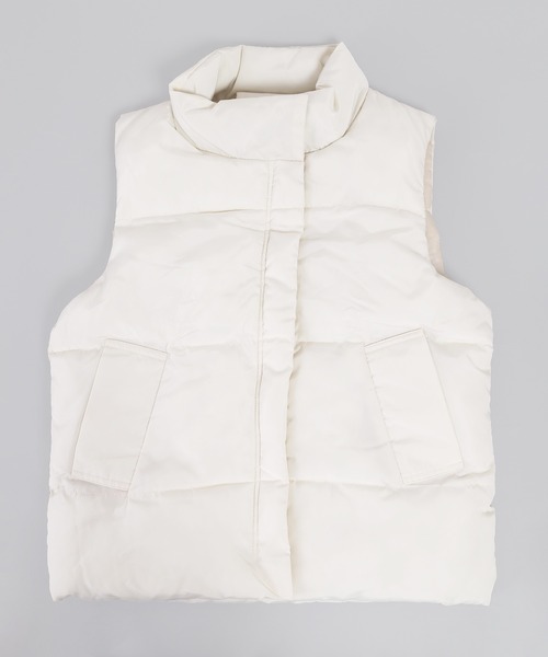 WC（ダブル シー）の「ダウンライクカラーベスト（ブルゾン・レディース・ホワイト/ブラック・FREE）」の8枚目の写真