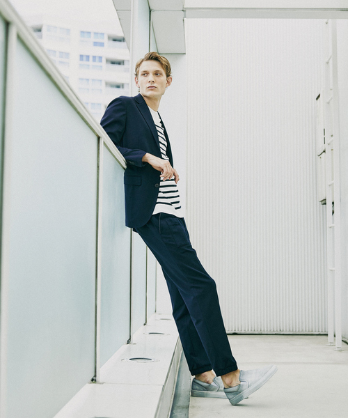 DESIGNWORKS（デザインワークス）の「【セットアップ対応】リバーポンチジャージーカーゴパンツ（カーゴパンツ・メンズ・ネイビー・44/46/48/50）」の2枚目の写真