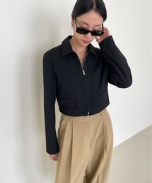 Didot.showroom | ウール混ジップアップジャケット(ブルゾン)