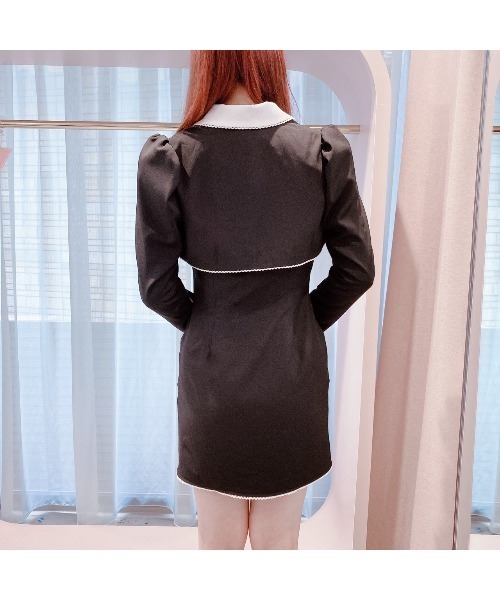 lilLilly（リルリリー）の「スカラップショートジャケット（テーラードジャケット・レディース・ホワイト/ブラック/ベージュ・FREE）」の14枚目の写真