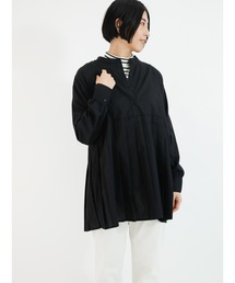 Lugnoncure | プリーツ切替ブラウス(シャツ/ブラウス)