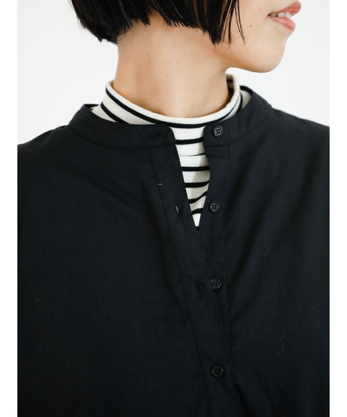 Lugnoncure（ルノンキュール）の「プリーツ切替ブラウス（シャツ/ブラウス・レディース・ベージュ/オフホワイト/ブラック・ﾌﾘ-）」の11枚目の写真