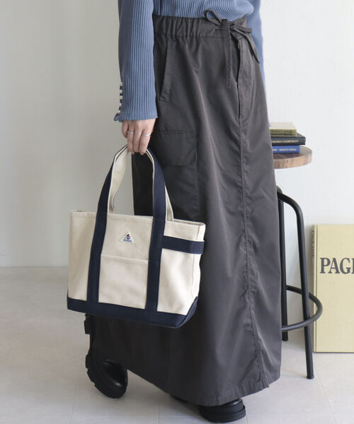 GEVACO（ゲバコ）の「【GEVACO/ゲバコ】キャンバストートバッグ S（トートバッグ・レディース・グレー/アイボリー/レッド/ネイビー/グリーン/ベージュ/ダークネイビー・FREE）」の6枚目の写真