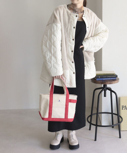 GEVACO（ゲバコ）の「【GEVACO/ゲバコ】キャンバストートバッグ S（トートバッグ・レディース・グレー/アイボリー/レッド/ネイビー/グリーン/ベージュ/ダークネイビー・FREE）」の22枚目の写真