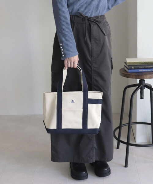 GEVACO（ゲバコ）の「【GEVACO/ゲバコ】キャンバストートバッグ S（トートバッグ・レディース・グレー/アイボリー/レッド/ネイビー/グリーン/ベージュ/ダークネイビー・FREE）」の8枚目の写真