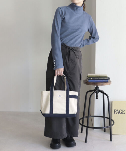 GEVACO（ゲバコ）の「【GEVACO/ゲバコ】キャンバストートバッグ S（トートバッグ・レディース・グレー/アイボリー/レッド/ネイビー/グリーン/ベージュ/ダークネイビー・FREE）」の15枚目の写真