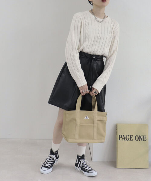 GEVACO（ゲバコ）の「【GEVACO/ゲバコ】キャンバストートバッグ S（トートバッグ・レディース・グレー/アイボリー/レッド/ネイビー/グリーン/ベージュ/ダークネイビー・FREE）」の13枚目の写真