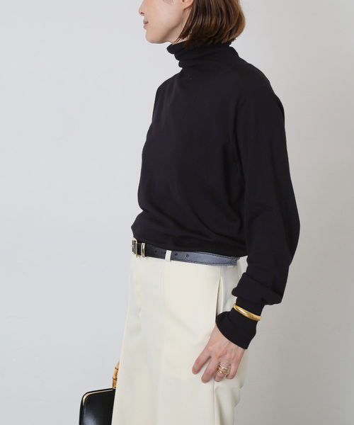 Deuxieme Classe（ドゥーズィエムクラス）の「* refined タートルネックプルオーバー（ニット/セーター・レディース・ブラウン/ブラック・FREE）」の8枚目の写真