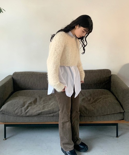emmy ジップファータッチクロップドブルゾン 白 ブルゾン・ジャケット / WOMENS