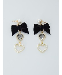 Ank Rouge | ハートリボンドーリーピアス(ピアス（両耳用）)