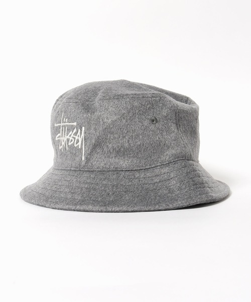 STUSSY（ステューシー）の「STUSSY/ステューシー Fuzzy Wool Basic Bucket Hat バケットハット（ハット・メンズ・キャメル/ブラック/ヘザーグレー・SM/LXL）」の3枚目の写真