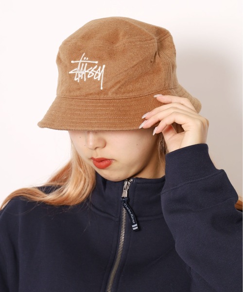 STUSSY（ステューシー）の「STUSSY/ステューシー Fuzzy Wool Basic Bucket Hat バケットハット（ハット・メンズ・キャメル/ブラック/ヘザーグレー・SM/LXL）」の7枚目の写真