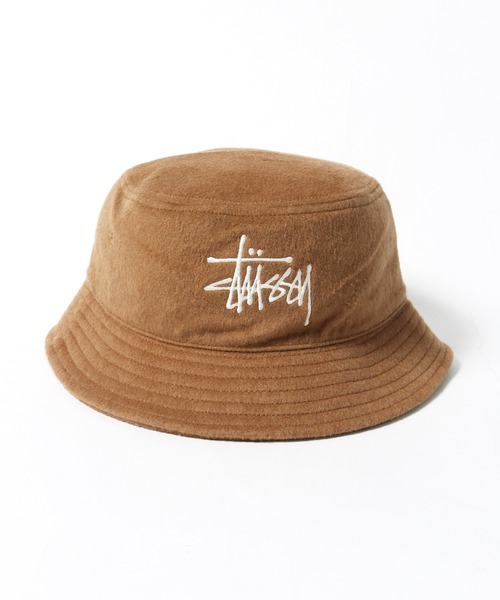 STUSSY（ステューシー）の「STUSSY/ステューシー Fuzzy Wool Basic Bucket Hat バケットハット（ハット・メンズ・キャメル/ブラック/ヘザーグレー・SM/LXL）」の5枚目の写真