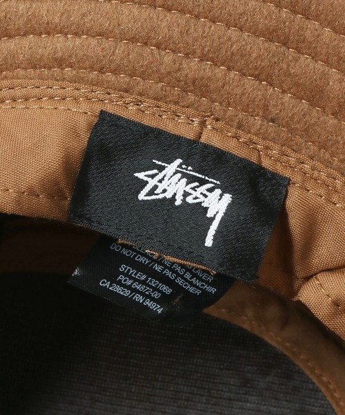 STUSSY（ステューシー）の「STUSSY/ステューシー Fuzzy Wool Basic Bucket Hat バケットハット（ハット・メンズ・キャメル/ブラック/ヘザーグレー・SM/LXL）」の12枚目の写真