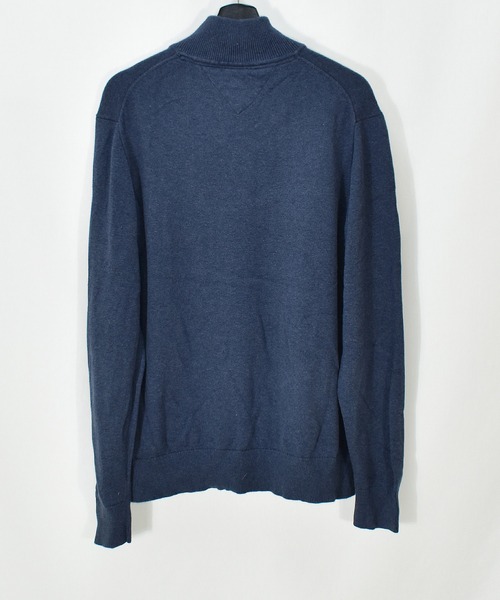 TOMMY HILFIGER(トミーヒルフィガー)の「【ヴィンテージ古着】TOMMY HILFIGER / トミーヒルフィガー ロゴ刺繍 ハーフジップニット セーター(ニット/セーター・メンズ・ネイビー・X-LARGE)」の3枚目の写真
