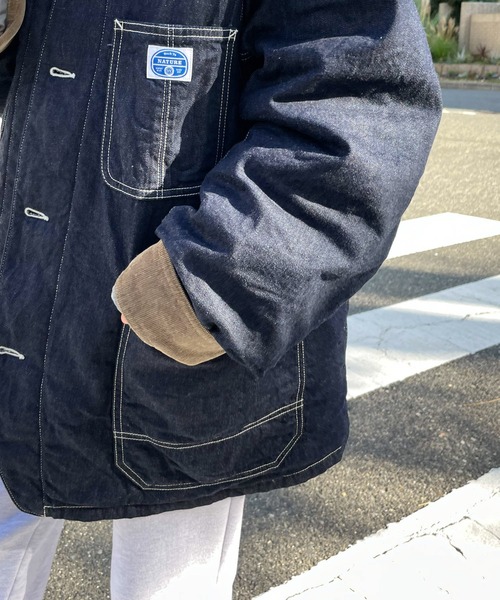 CANAL JEAN（キャナルジーン）の「YA-YA(ヤヤ) "Calm"キルティングライナーカバーオール（カバーオール・レディース・インディゴブルー・ONE SIZE）」の6枚目の写真