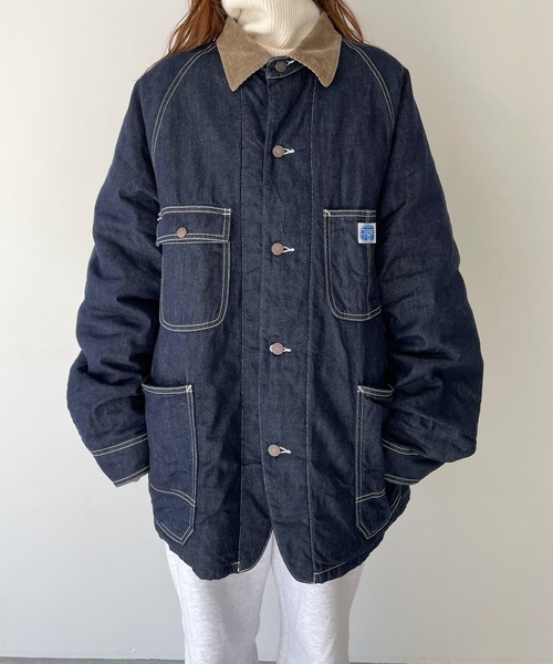 CANAL JEAN（キャナルジーン）の「YA-YA(ヤヤ) "Calm"キルティングライナーカバーオール（カバーオール・レディース・インディゴブルー・ONE SIZE）」の10枚目の写真