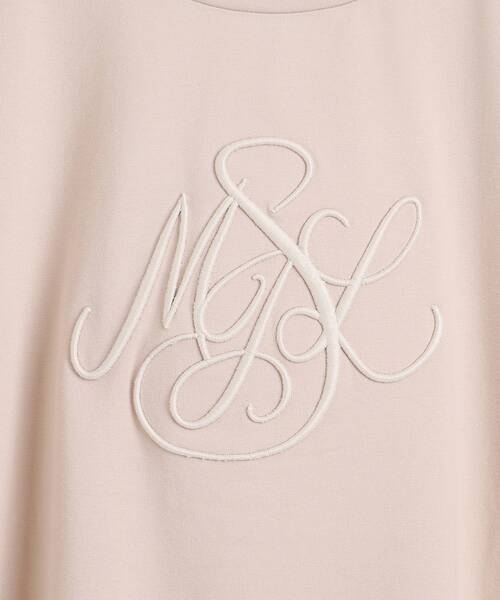 MAJESTIC LEGON（マジェスティックレゴン）の「エンブロイダリーロゴTee（Tシャツ/カットソー・レディース・ベージュ/オフホワイト/ブラック・MEDIUM）」の12枚目の写真