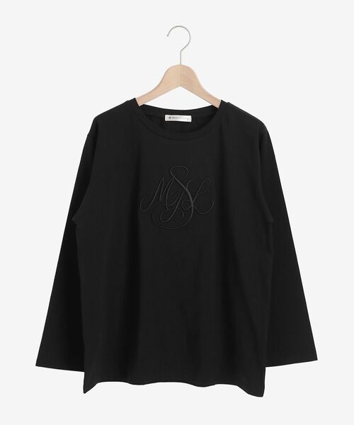 MAJESTIC LEGON（マジェスティックレゴン）の「エンブロイダリーロゴTee（Tシャツ/カットソー・レディース・ベージュ/オフホワイト/ブラック・MEDIUM）」の15枚目の写真