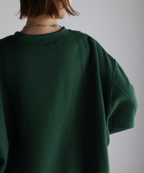 Fizz(フィズ)の「【maiko_wear × Fizz コラボ】 裏起毛オーバーサイジングクルーネックスウェット(スウェット・レディース・チャコール/グリーン/ブラック・M)」の20枚目の写真