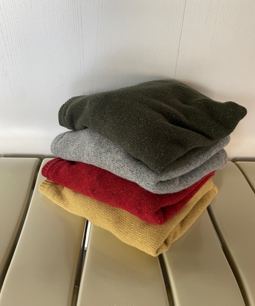 Didot.showroom（ディドット ショールーム）の「《ウール60％》 Vネックルーズボーイニット（ニット/セーター・レディース・グレー/レッド/カーキ/イエロー・FREE）」の12枚目の写真