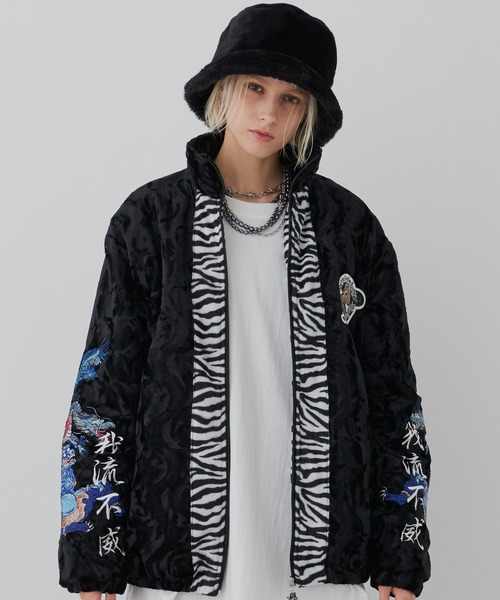 OLDGALFY×AIVER YABAI阿威婆亜ベルボアブルゾン