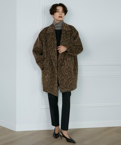 INED（イネド）の「PONTETORTOレオパードショートコート（チェスター